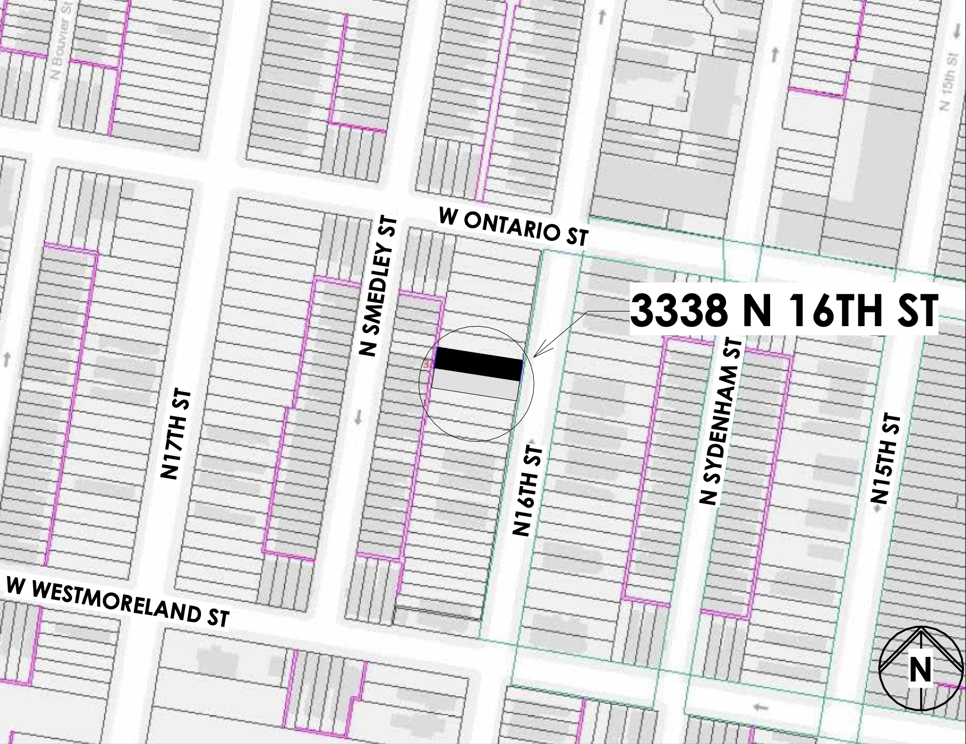 3338 North 16th Street Location