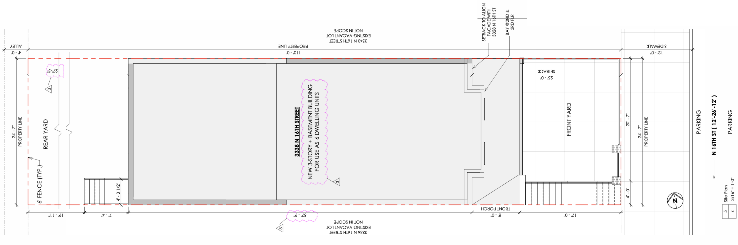 3338 North 16th Street Plan