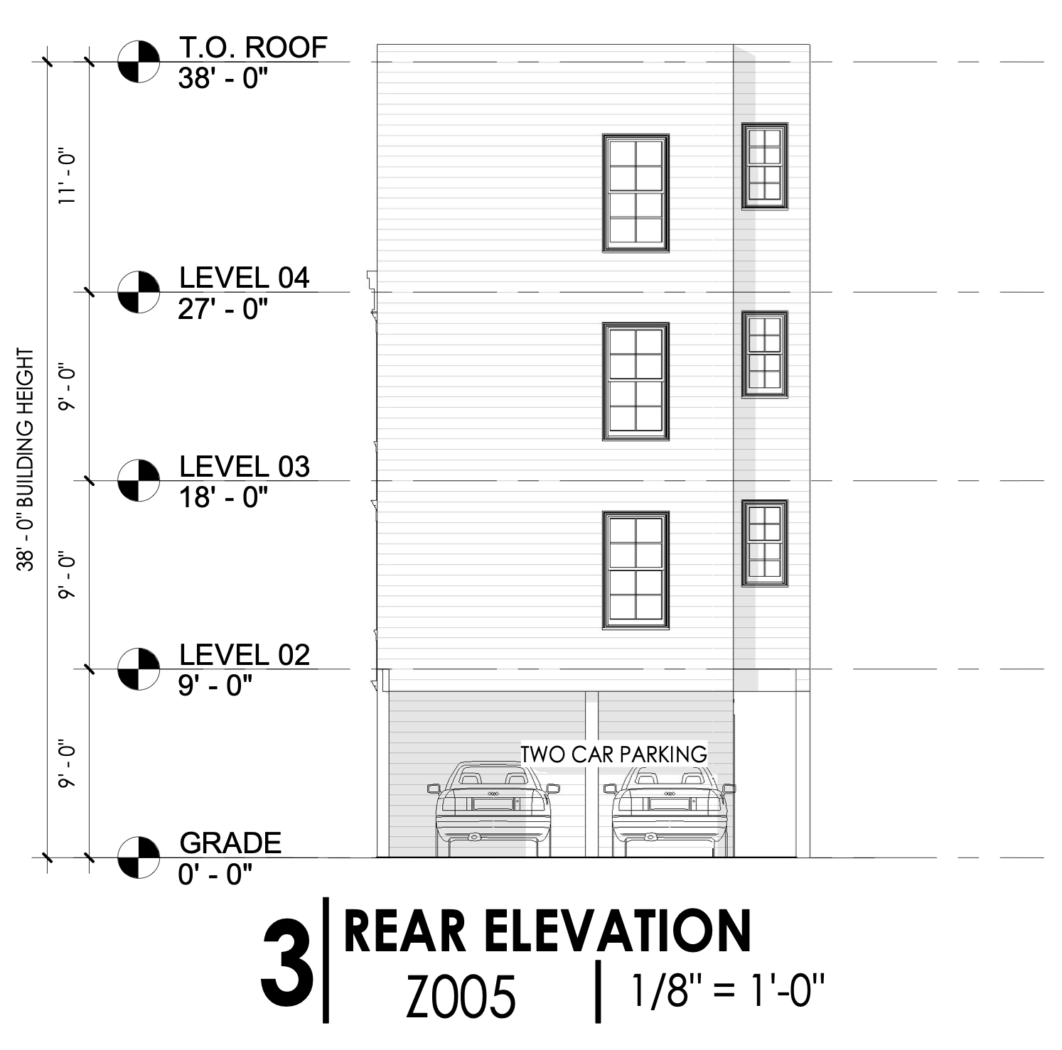 3401 North 19th Street Rear Elevation
