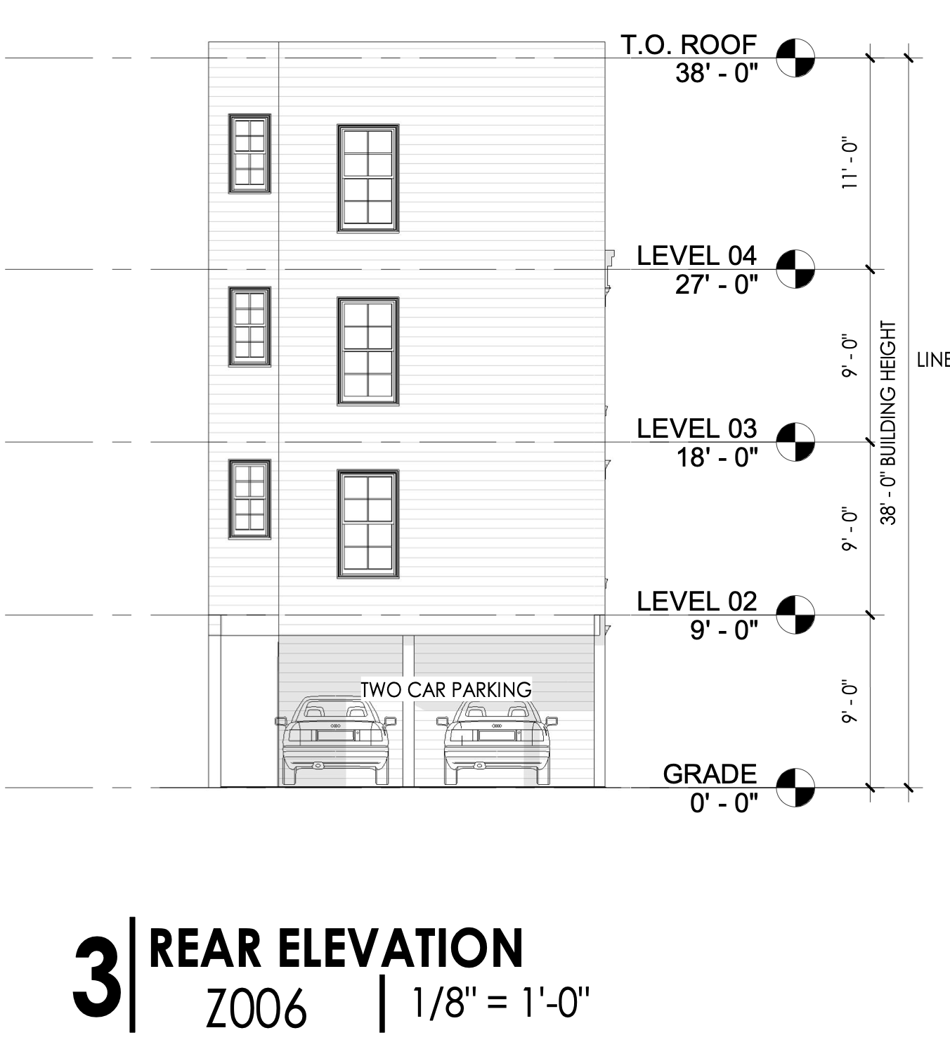 3403 North 19th Street Rear Elevation