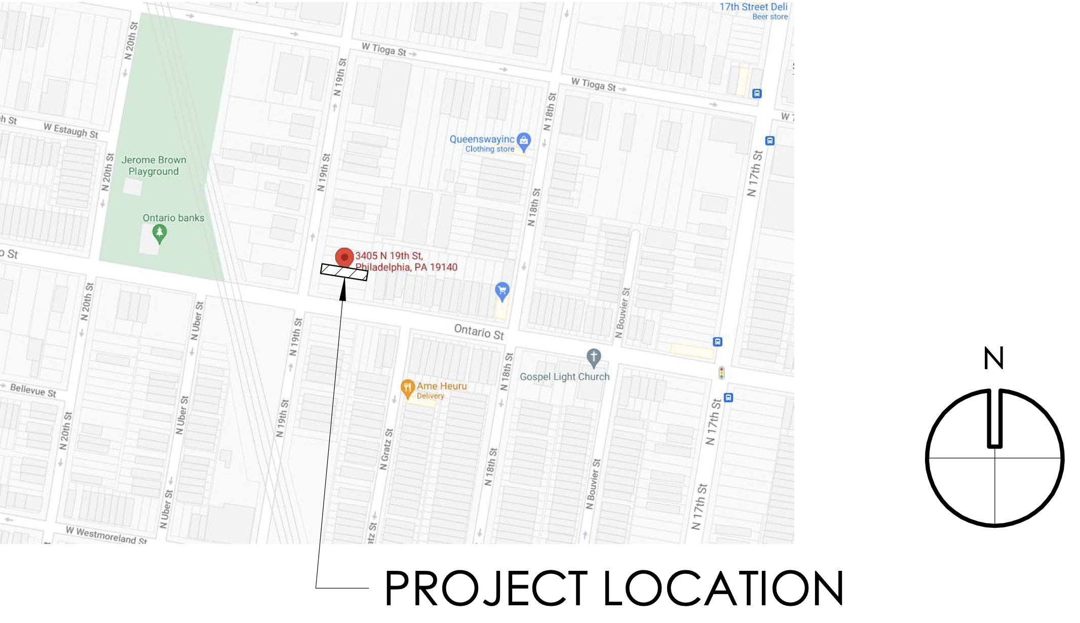 3405 North 19th Street Location