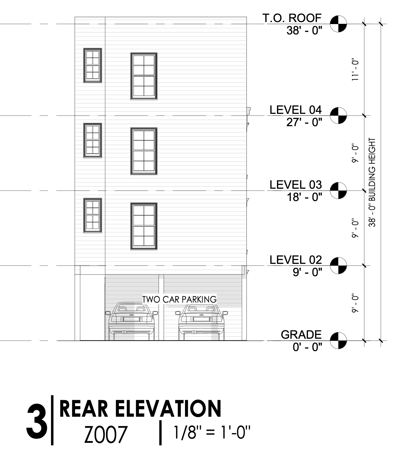 3405 North 19th Street Rear Elevation