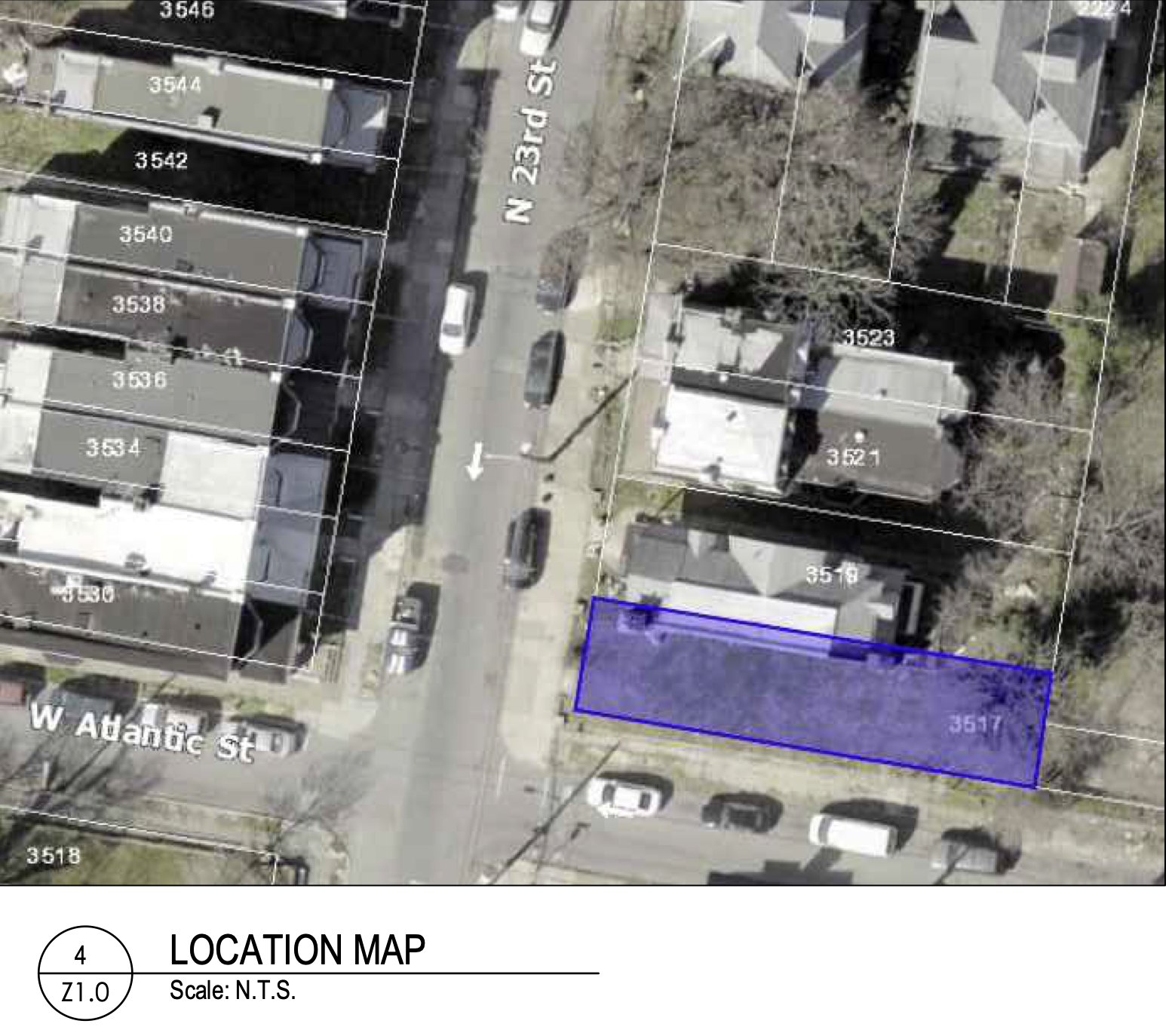 3517 North 23rd Street Location