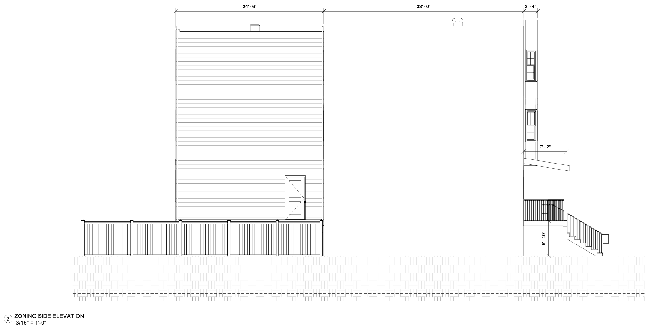 5303 West Girard Avenue Side Elevation