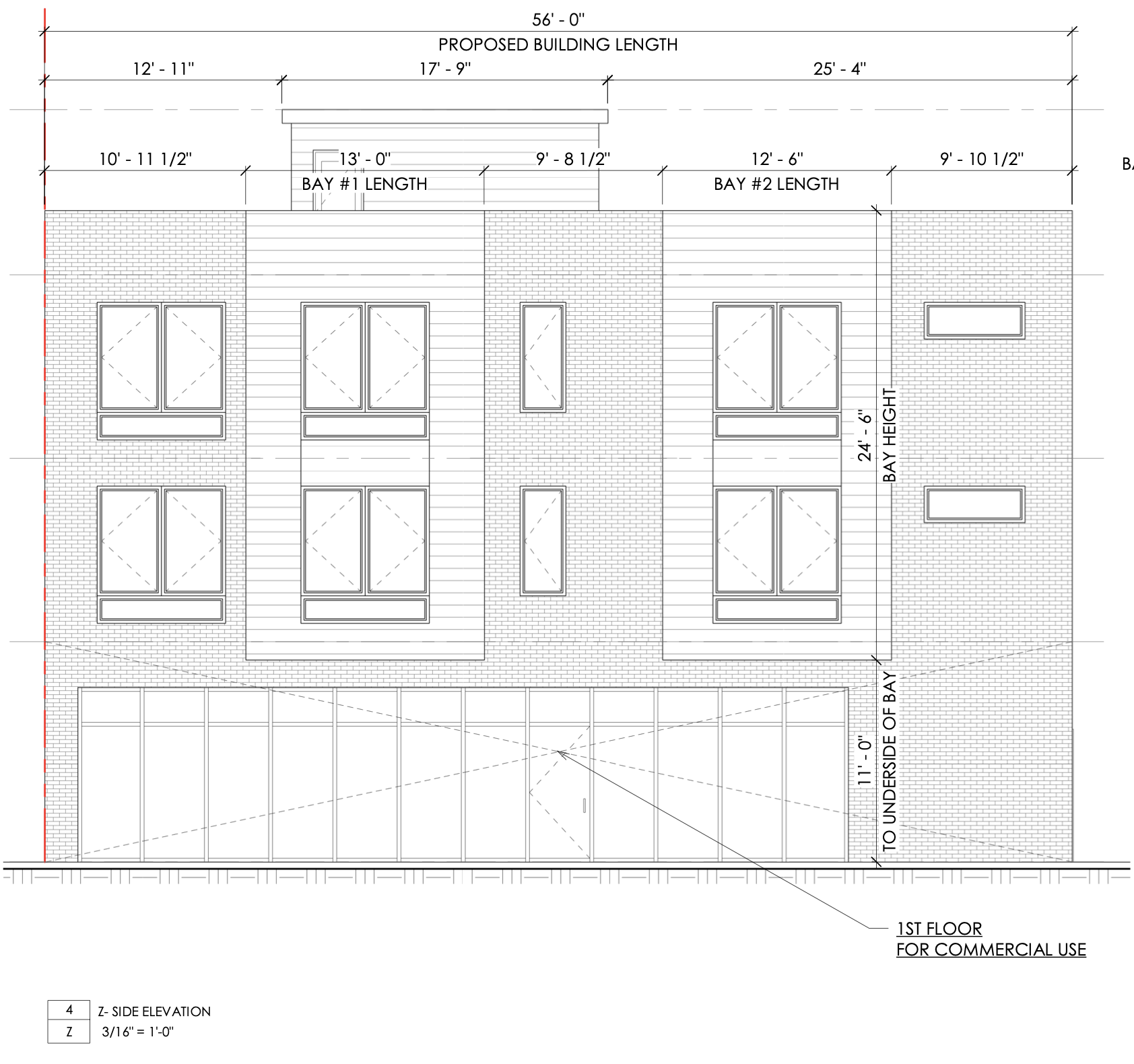 609 West York Street Side Elevation