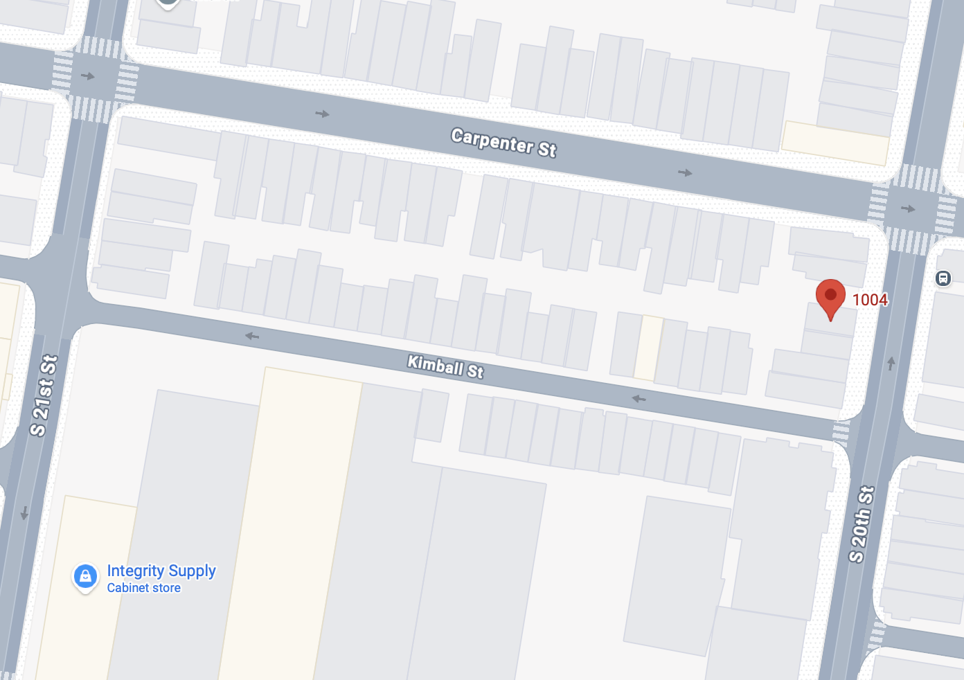 1004 South 20th Street Location