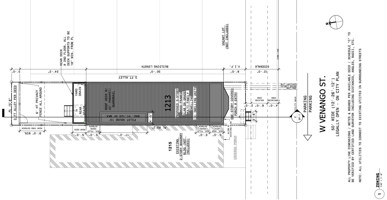 1213 West Venango Street Plan