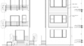 128 East Phil Ellena Street Front and Rear Elevations