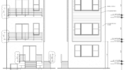 128 East Phil Ellena Street Front and Rear Elevations
