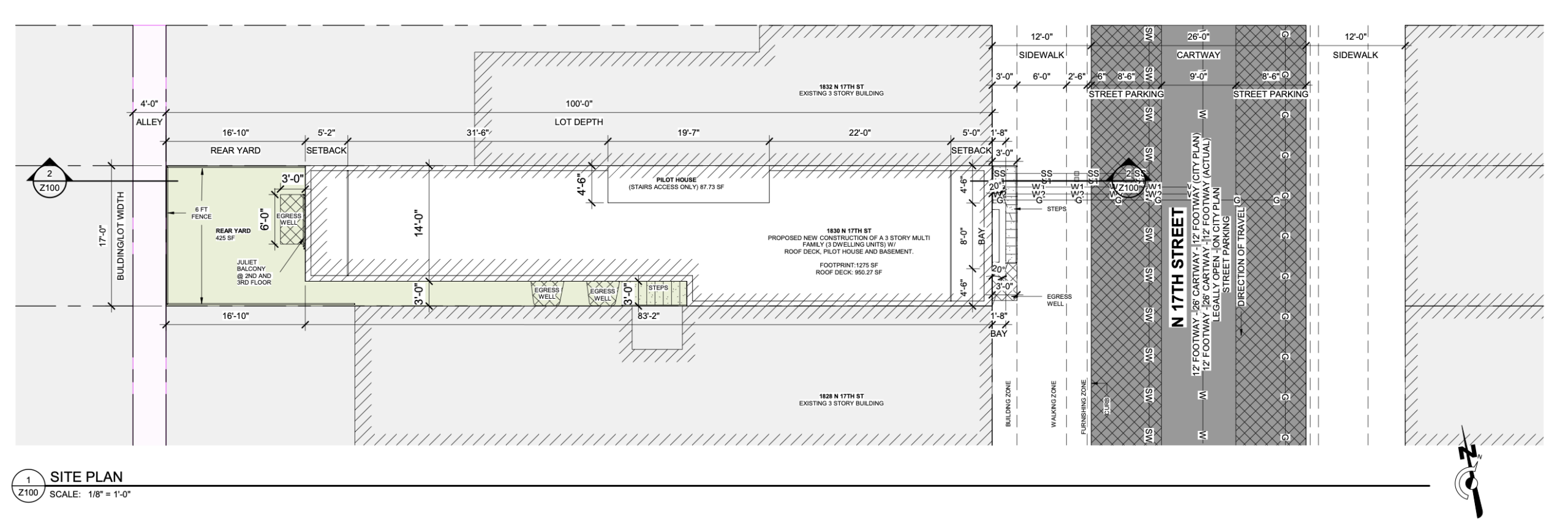 1830 North 17th Street Plan
