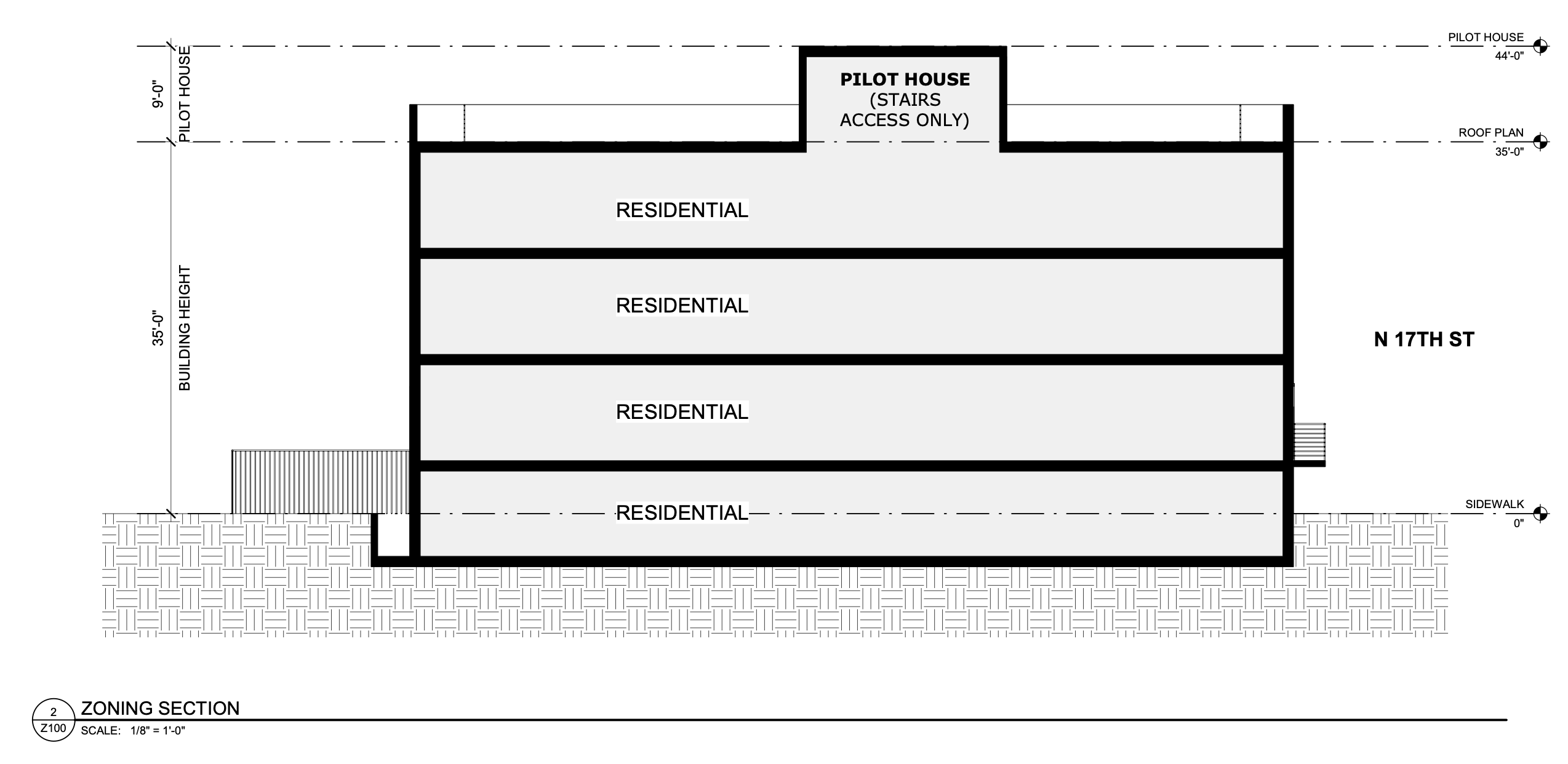 Permits Issued for Three-Unit Building at 1830 North 17th Street in Cecil B. Moore, North Philadelphia