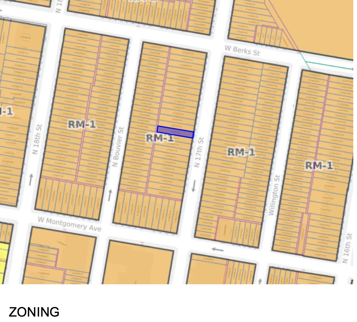 1830 North 17th Street Zoning Plan