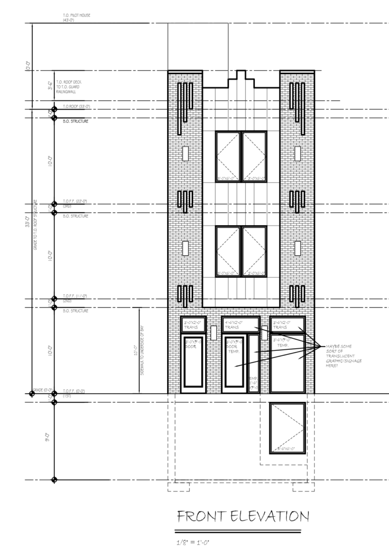 1941 Callowhill Street Front Elevation