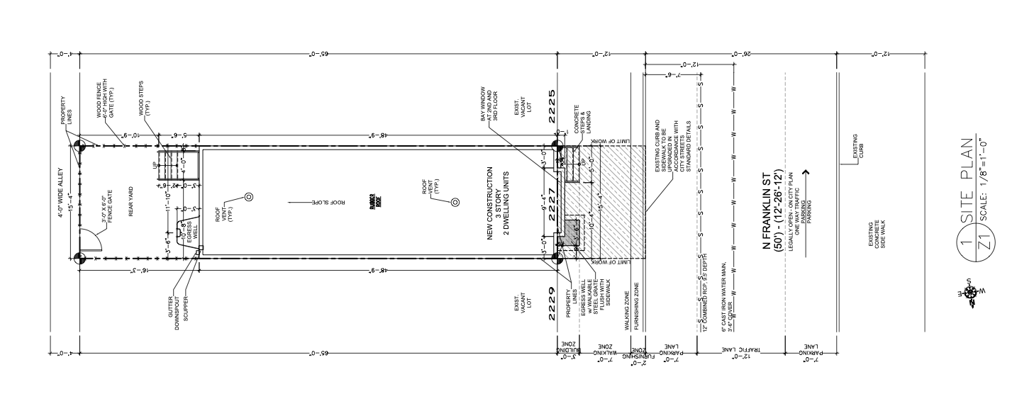 2227 North Franklin Street Plan