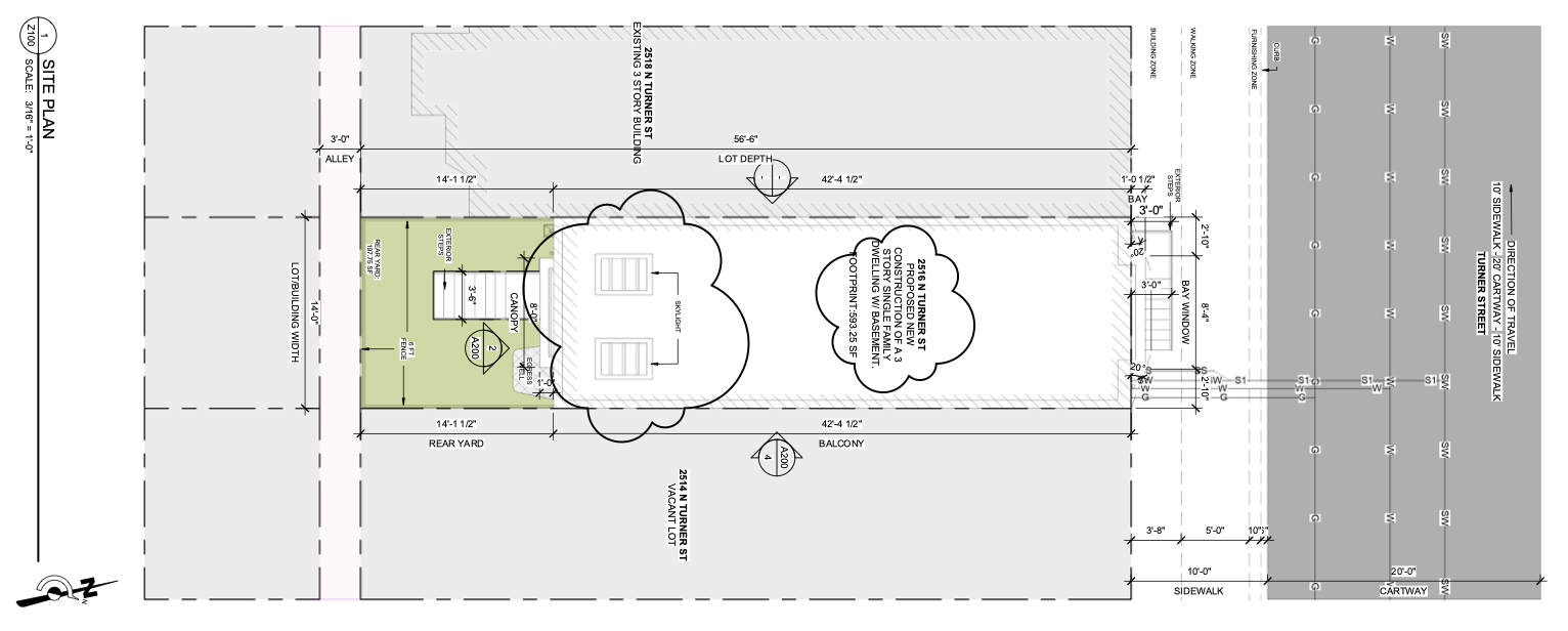 2516 Turner Street Plan