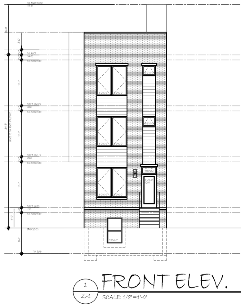 2757 North 13th Street Front Elevation