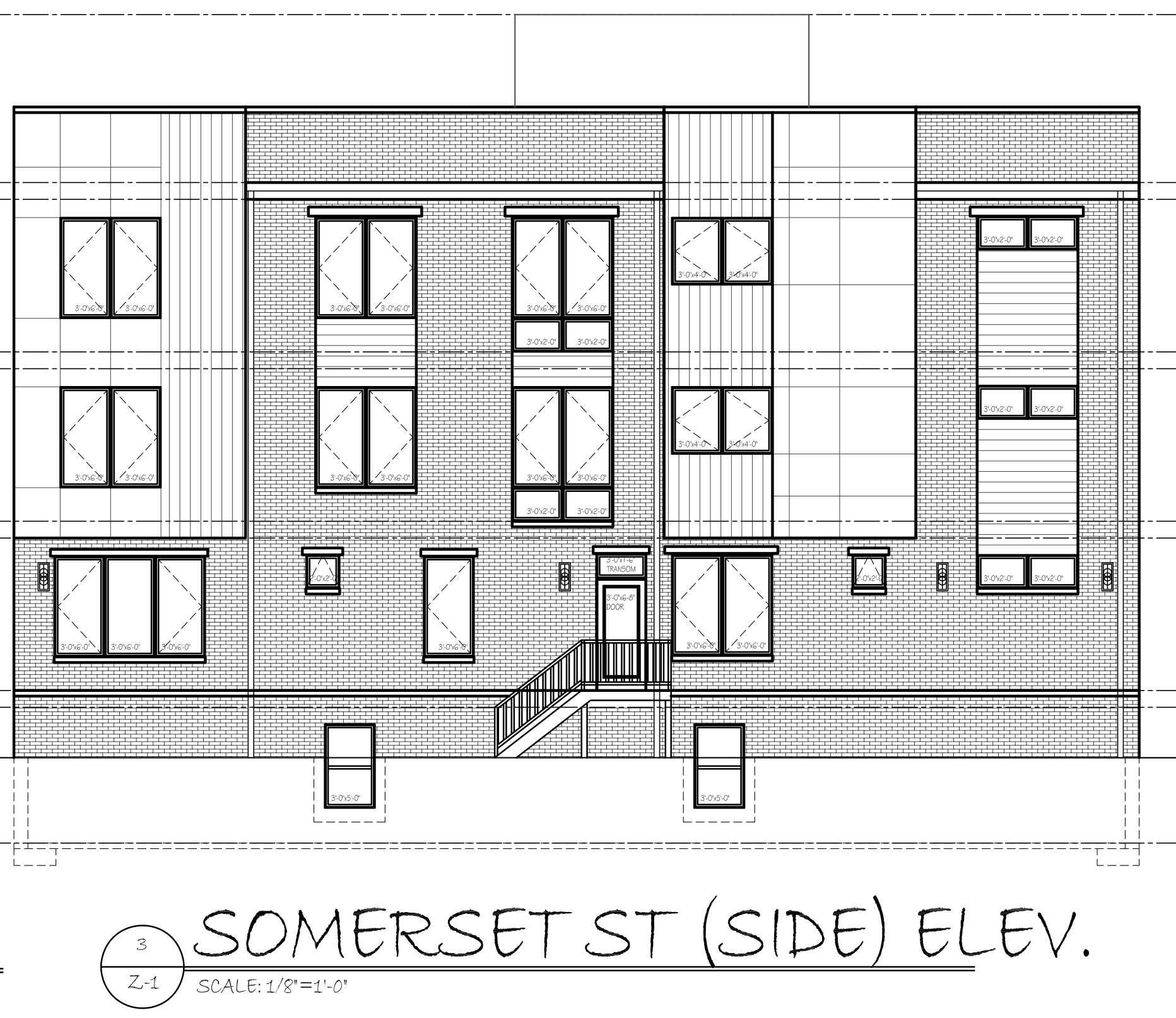 2757 North 13th Street Side Elevation
