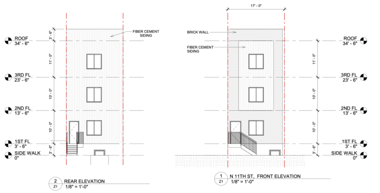 2808 North 11th Street Elevations