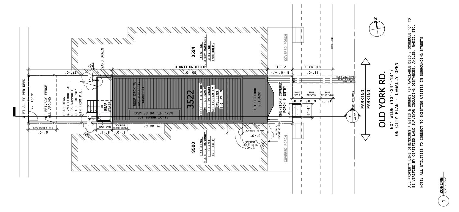 3522 Old York Road Plan