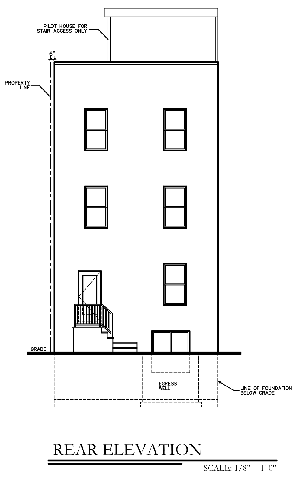 4226 Otter Street Rear Elevation