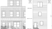 5623 Appletree Street Front and Rear Elevation