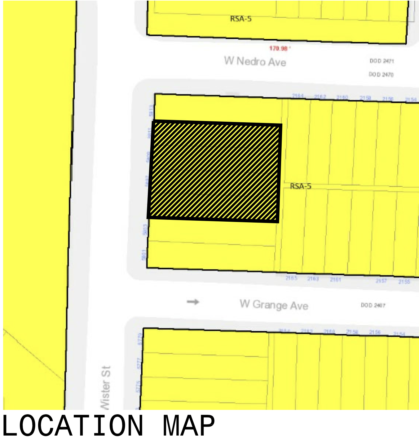 5805 East Wister Street Zoning Plan