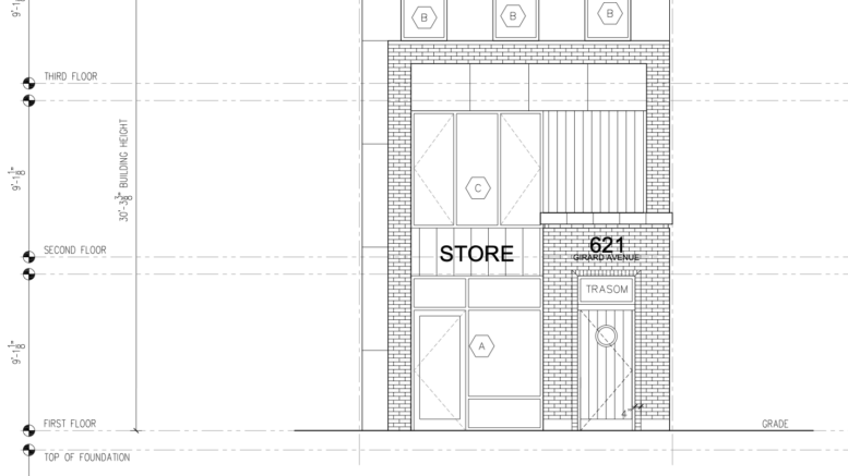 621 West Girard Avenue Elevation