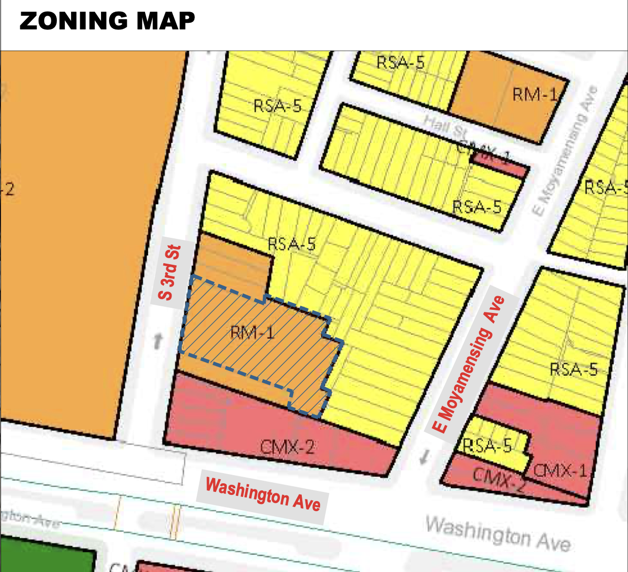 1015 South 3rd Street Map