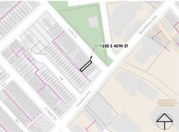1250 South 45th Street Map