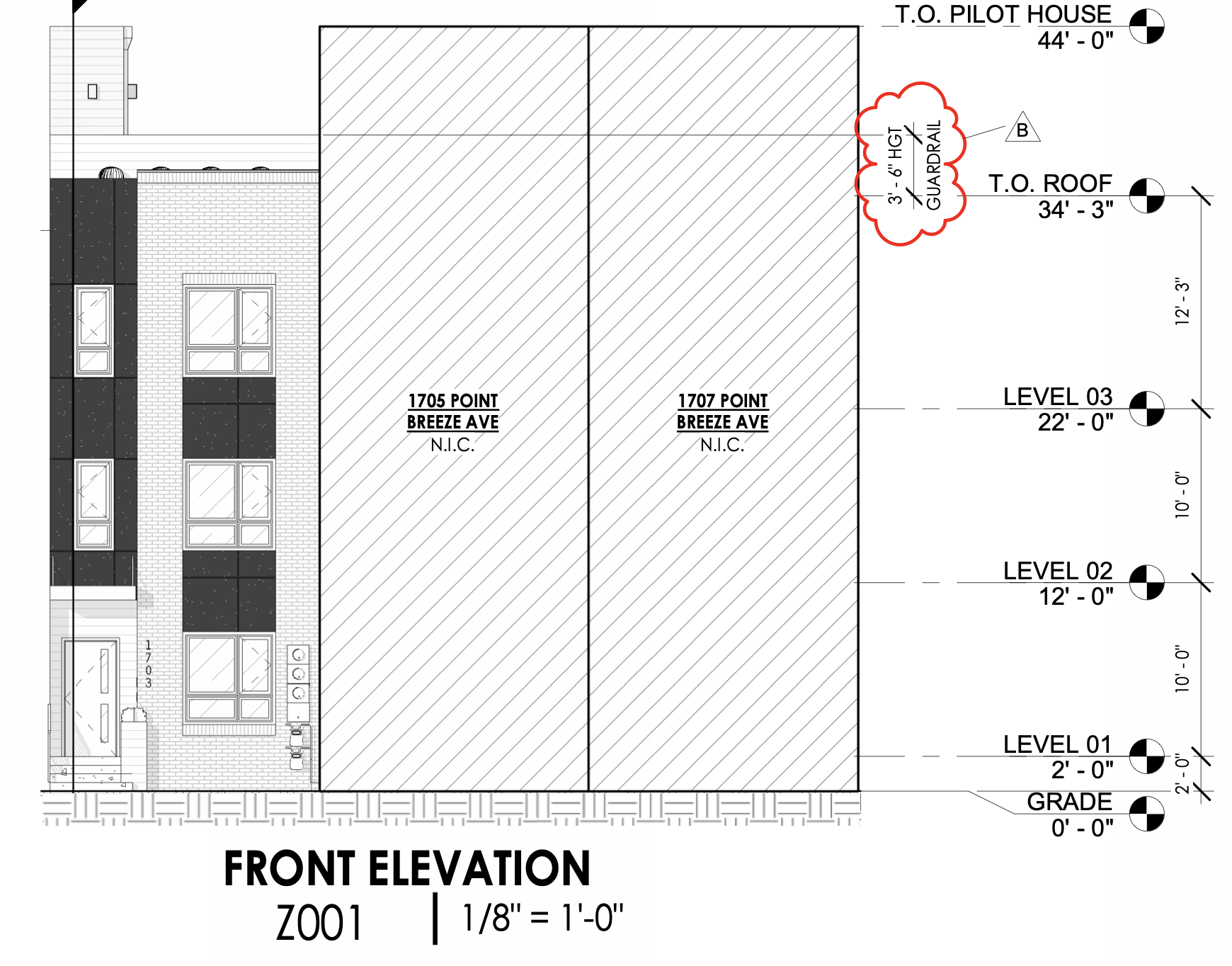 1703 Point Breeze Avenue Front Elevation