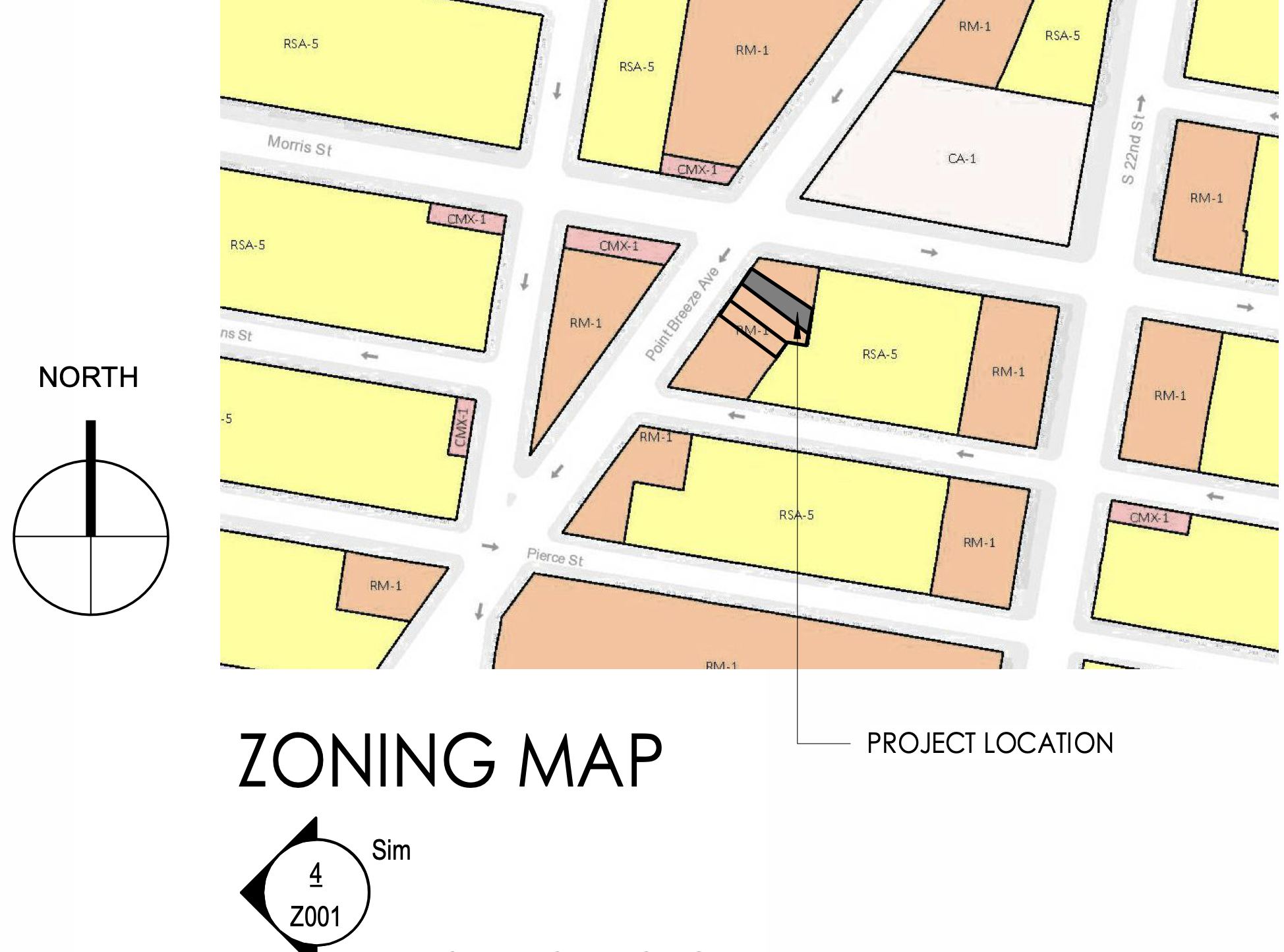 1703 Point Breeze Avenue Zoning Map