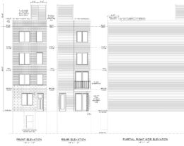 1914 East York Street Elevations