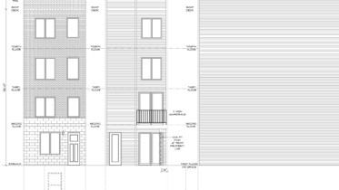 1914 East York Street Elevations