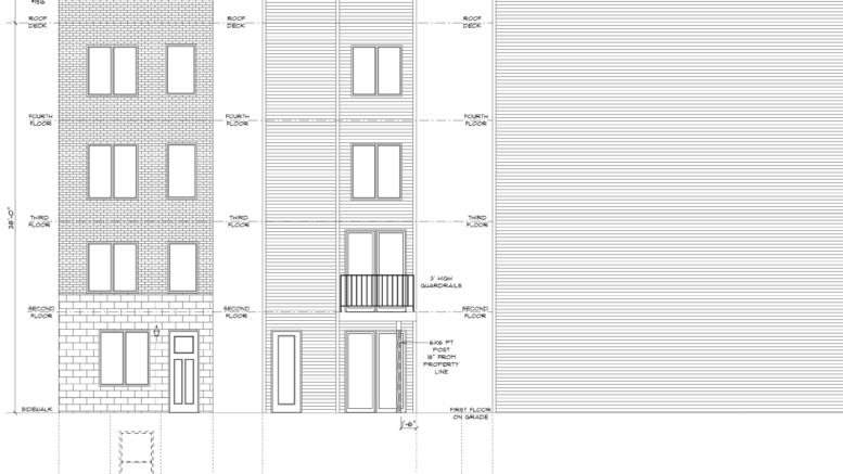 1914 East York Street Elevations