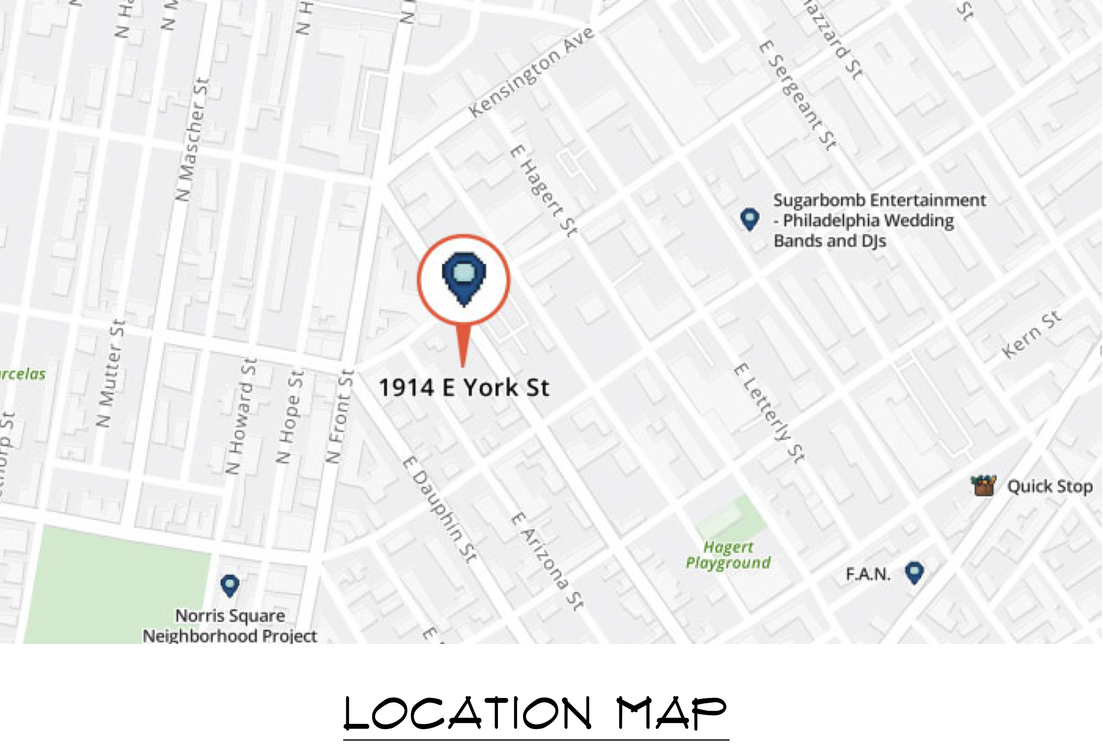 1914 East York Street Site Location