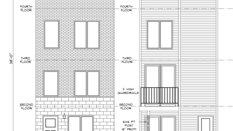 1916 East York Street Elevations