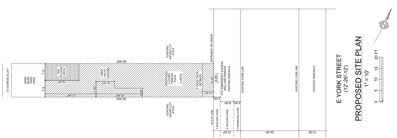 1916 East York Street Plan