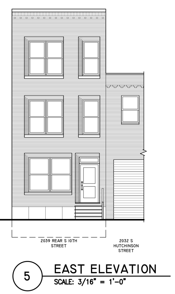 2039 South 10th Street East Elevation