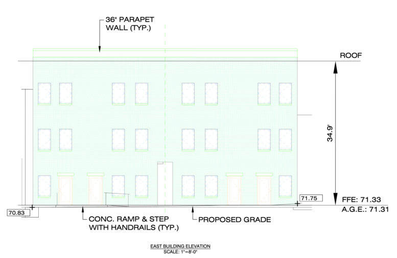 2502 North Fairhill Street Elevation