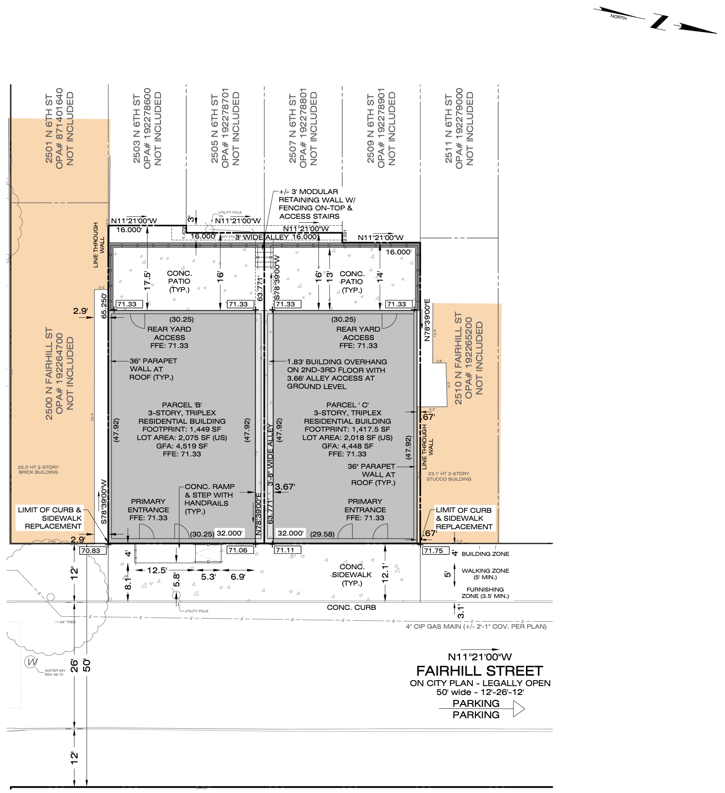 2502 North Fairhill Street Plan