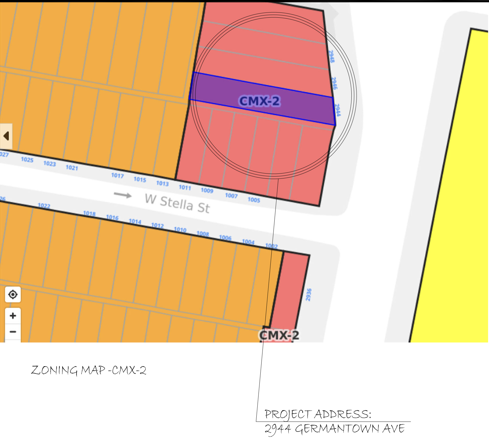 2944 Germantown Avenue Zoning Map