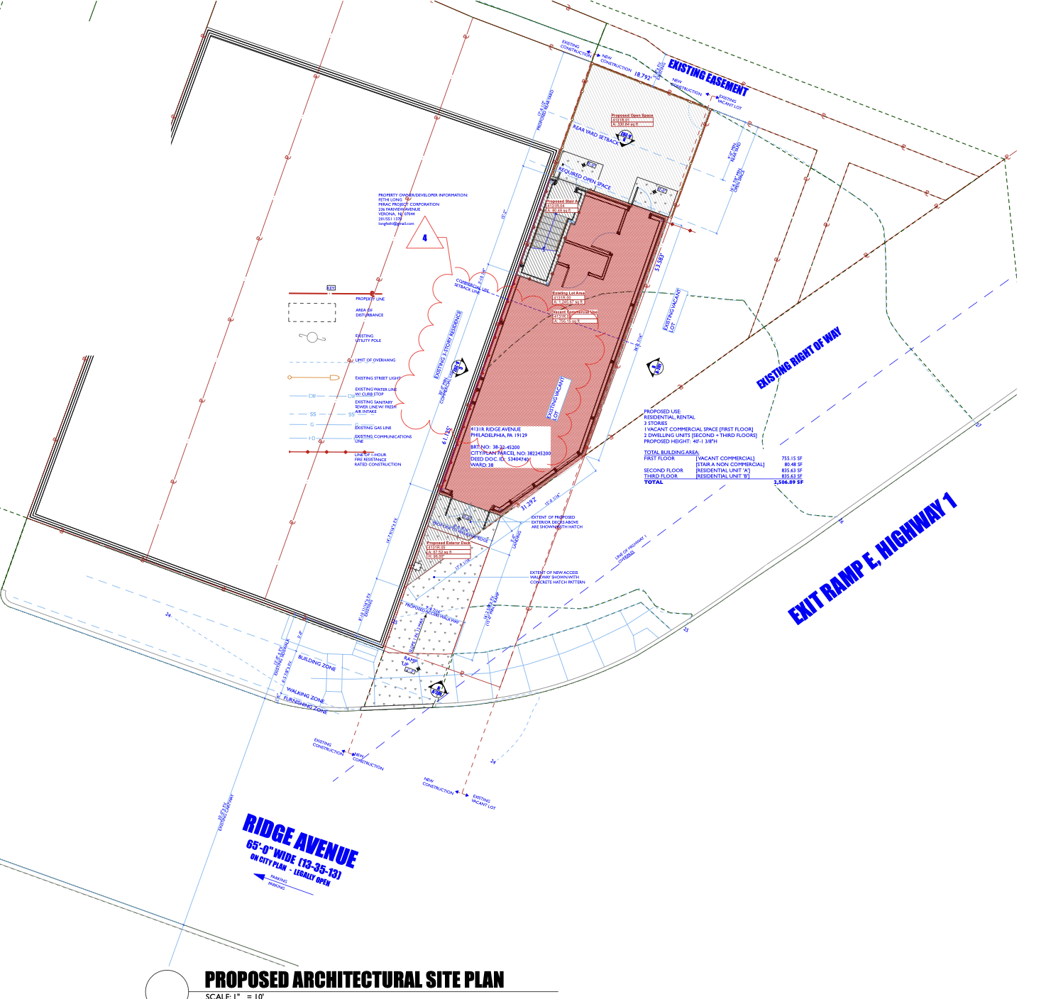 4131R Ridge Avenue Plan