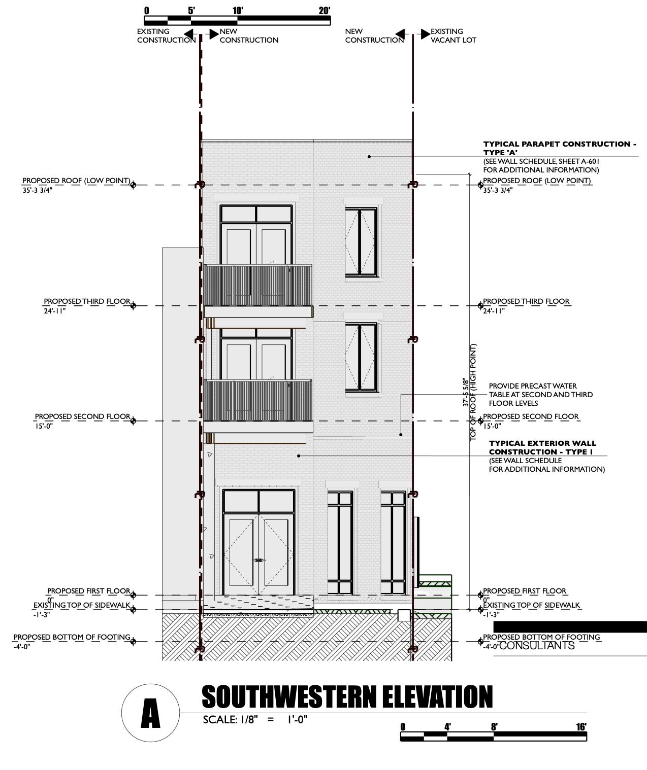 4131R Ridge Avenue Southwest Elevation