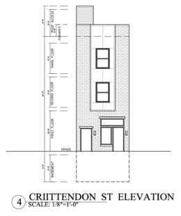 5738 Crittenden Street Elevation