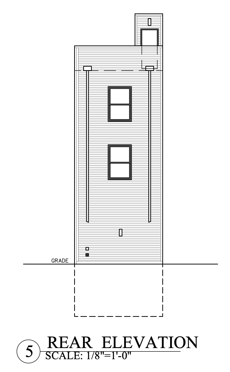 5738 Crittenden Street Rear Elevation